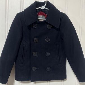 Mighty-Mac Kids Pea Coat XXS (Fits 2T–3T) Navy Wool Blend